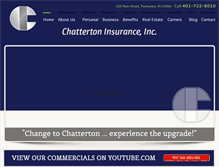 Tablet Screenshot of chattertonins.com